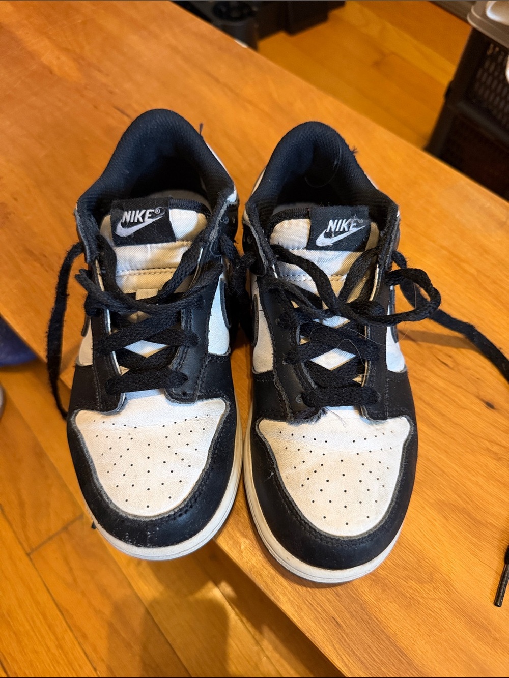 Nike Kids Black and White Low-Top Sneakers - Youth Sizes